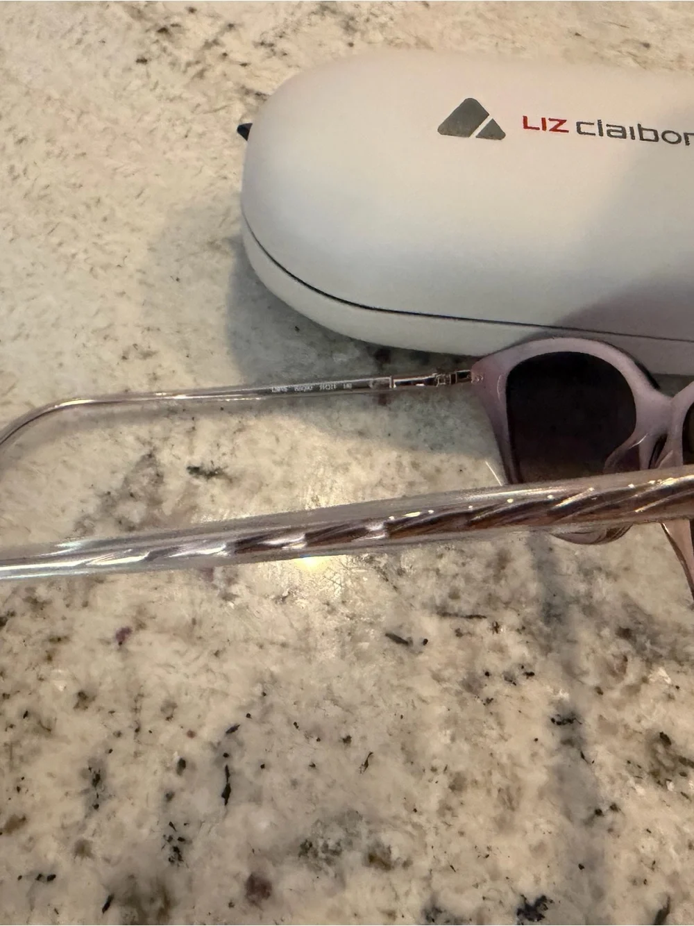 Liz Claiborne Brown Gradient Cat-Eye Sunglasses with Case